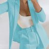 2 Pieces Outfits For Women Long Sleeve Solid Open