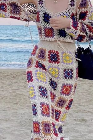 2023 Bikini Cover-Ups Handmade Crochet Bohemian Sh