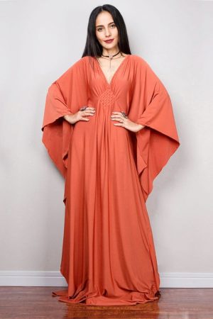 2023 Solid V-Neck Batwing Sleeve Plus Size Loose M
