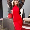Arrivals Red Bodycon Summer Black Women Party Dres
