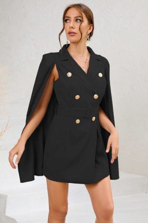 Autumn And Winter Style Slim Temperament Cloak Clo