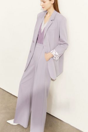 Autumn Blazer Suit For Women Commuter Printing Off