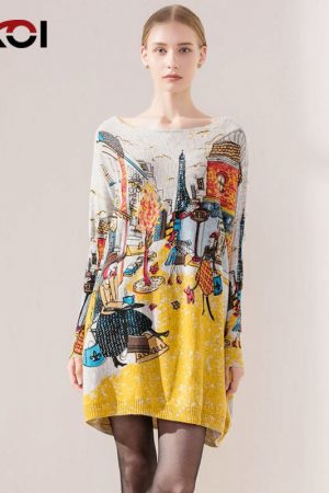 Autumn Fashion Women's Clothing Long Sweaters Slas
