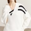 Autumn Stripped Sweater For Women Causal Loose Vne