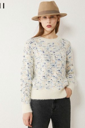 Autumn Winter Fashion Women's Sweater Vintage Onec