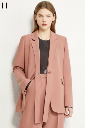 Autumn Winter Suits For Women Olstyle Solid Lapel