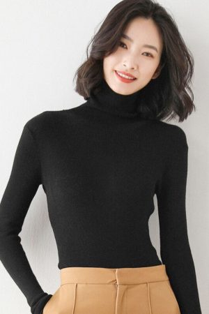 Basic Women Warm Autumn Winter Fashion Sweater Off