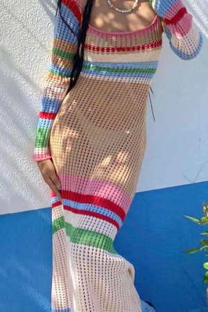 Beach Cover Hollow Out Crochet Swimsuit Pareo Tuni