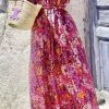 Bohemian Flower Print Long Dress 2023 Summer Plus