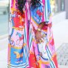 Bohemian Printed Long Kimono Dress 2023 Women's Tu
