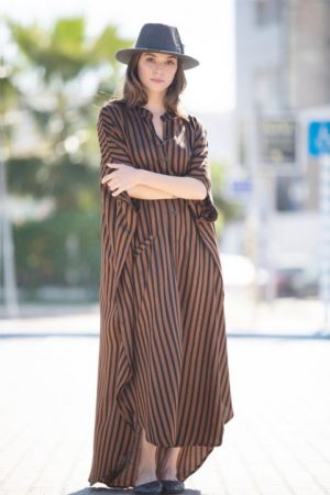 Bohemian Printed Multicolor Deep V-Neck Half Sleev