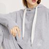 Casual Women's Embroidery Hoodies Sweatshirt High