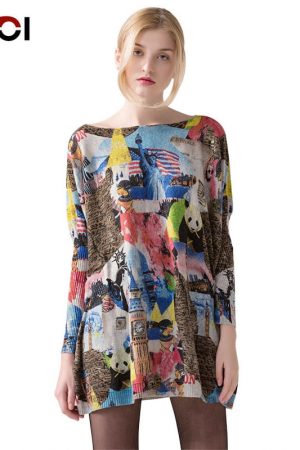 Causal Women Long Oversize Sweater Coat Fashion La