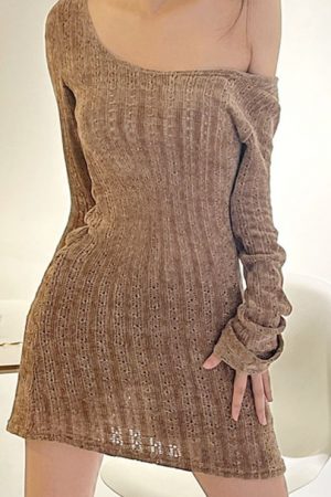Crochet Retro Beach Mini Dress Women's Clothing Fr
