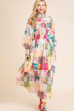 Designer Summer Fashion Vacation Dress Women's Lan