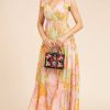 Designer Summer Long Dress Women's Elegant Bow-Kno