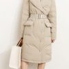 Down Jacket Women Winter Warm Solid Splicing Desig