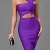 Dresses For Women Purple Bodycon Dress Evening Par