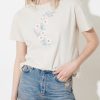 Embroidered Semifitted Knitted T-Shirt Twoss19pb00