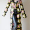 Ethnic Retro Style Three-Dimensional Flower Knitte