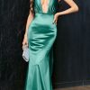 Fashion V-Neck Evening Maxi Long Prom Dress Pure R