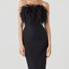 Feather Dresses For Women Luxury Party Dress Bodyc