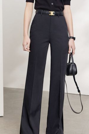 Flare Pants For Women Summer Office Lady High Wais