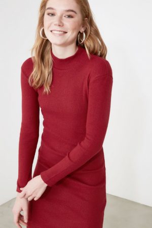 Half Turtleneck Knitted Dress Twoaw21el2244