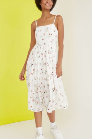 Hanging Flower Patterned Dress Twoss21el1652