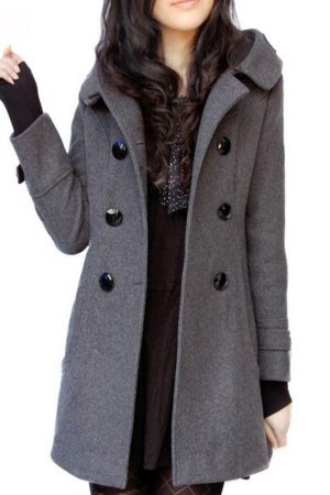 Hooded Woolen Cashmere Cotton Coats And Jackets Au