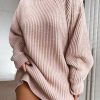 Knitted Dress Sweater Autumn Long Sleeve Casual E