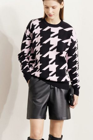 Loose Sweater Women Winter Warm O-Neck Temperament
