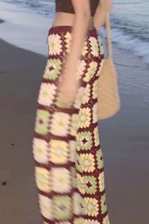 National Style Handmade High Waist Hook Flower Str