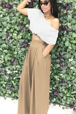 Nin Women's Casual Loose Wide Leg Cozy Pants Comfy