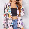 Non-Positioning Printing Ladies Casual Small Suit