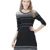 Oversize Wrapped Knitted Dress Women Autumn Solid