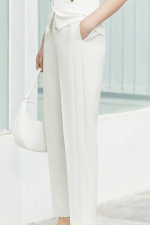 Pants Women Autumn Fashion Slight Strech High Wais