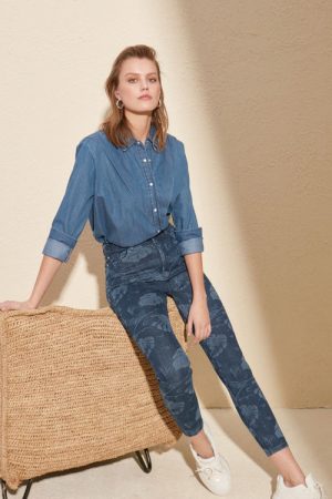 Printed High Waist Skinny Jeans Twoss20je0076