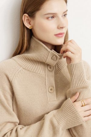 Pullover Sweaters Women Autumn Elegant Solid Casua