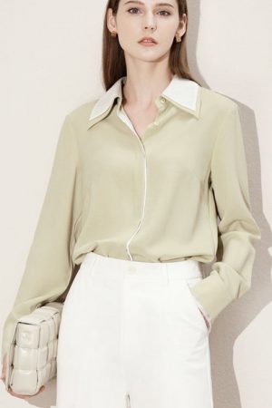 Shirts For Women Autumn Panelled Niche Design Peti