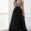 Silk Skirt With Contrast Sequins