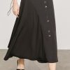 Skirts For Women Autumn Elegant Solid Mid-Calf Asy