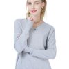 Spring Autumn Causal Grey Sweaters For Women Fashi