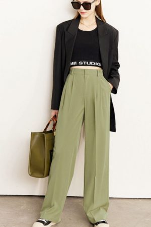 Spring Autumn Pants For Women High Waist Office La