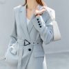 Spring Blazer Women Suit Jacket Casual High Waist