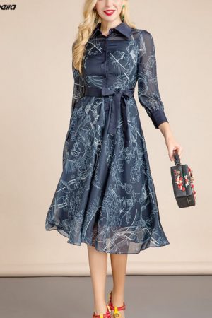 Spring Runway Fashion Party Dress Women's Lantern