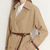 Spring Trench Coat For Women Fashion Lapel Double
