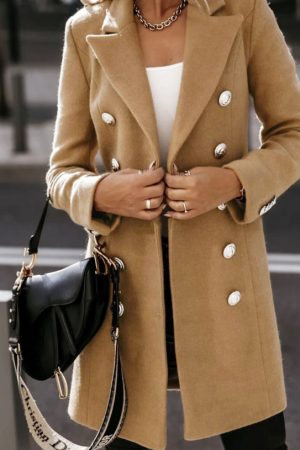 Style, Autumn And Winter Long-Sleeved Suit Collar