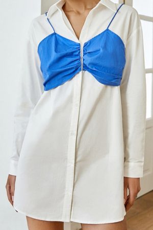 Summer Elegant Single Breasted Shirt Dress Fashion