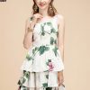 Summer Fashion Runway Whiter Cotton Dress Women Sp